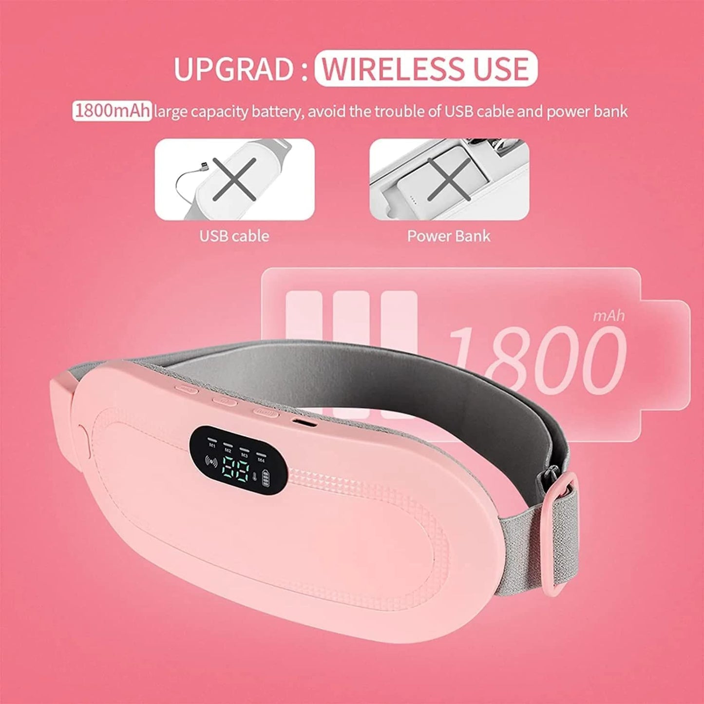 حزام التدفئة والتدليك لتخفيف آلام الدورة الشهرية والمغص 🌸